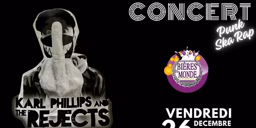 KARL PHILLIPS & THE REJECTS en Concert @ BDM