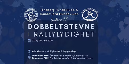 Dobbeltstevne i rallylydighet 27.-28.juni 2026