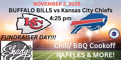 BUFFALO BILLS vs KC CHIEFS Watch Party & Chili\/BBQ Cookoff Fundraiser