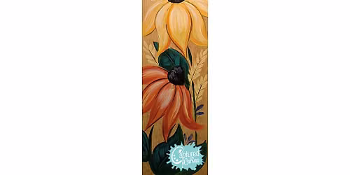 Cone Flower Porch Sign Paint & Sip Party!