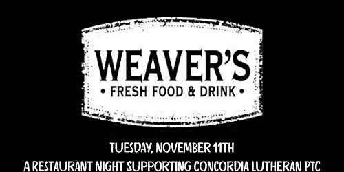 Weaver\u2019s PTC Restaurant Night