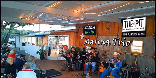 MARINA TRIO LIVE in the Pecan Pit BBQ Patio ~ SAT, JAN 10th ~ 2p to 5p!