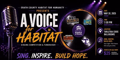 A Voice For Habitat at Tarleton Ballrooms