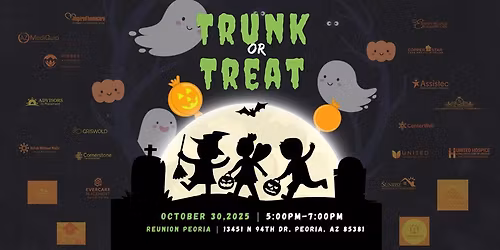 Trunk-or-Treat at Reunion Peoria! \ud83d\udc7b \ud83c\udf83