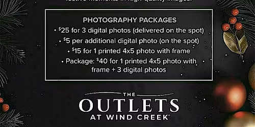 Holiday Photos at The Outlets at Wind Creek