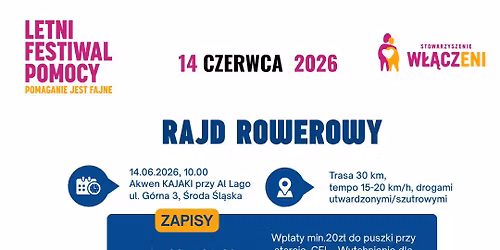 Rajd rowerowy w celu wsparcia Stowarzyszenia W\u0142\u0105czeni