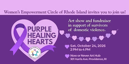 Purple Healing Hearts Survivor Art Show + Fundraiser