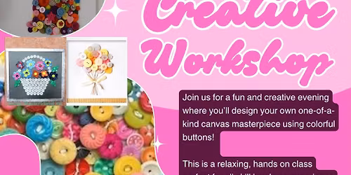 Canvas Button Art Class