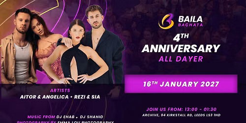 Baila Bachata 4th Anniversary All Dayer: Aitor & Angelica | Rezi & Sia