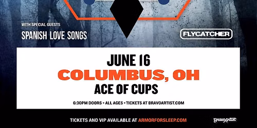 *VENUE CHANGE* Armor For Sleep at Ace of Cups