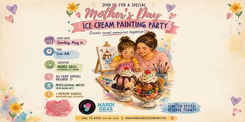 Mom & Me Ice Cream Painting Party