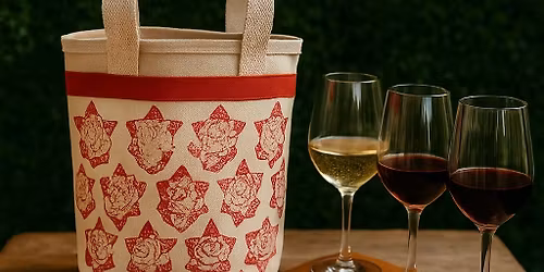 Sip & Stencil Canvas Wine Tote Workshop & Wine Flight