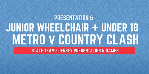 U18 & Junior Wheelchair State Team Presentation + Games