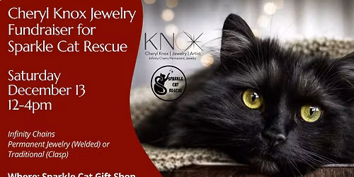 CHERYL KNOX JEWELRY FUNDRAISER FOR SPARKLE CAT RESCUE