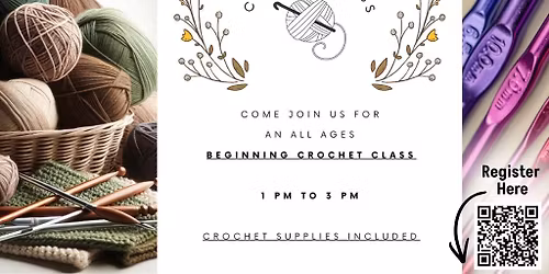 Beginning Crochet Class with HMLLOYD Mercantile