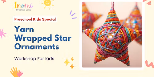 Yarn Wrapped Star Ornaments