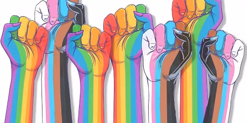 Free-range hugging at Boston Fleet Pride Night