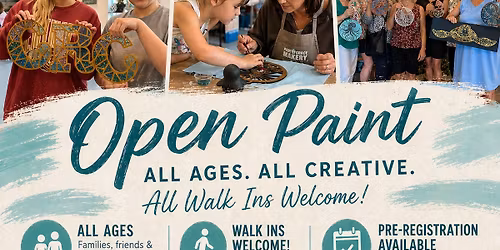 Open Paint Workshop in Fernandina Beach | All Ages DIY Studio Experience (Walk-Ins Welcome)
