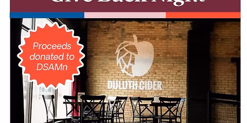 DSAMn + Duluth Cider: Community Give Back Night