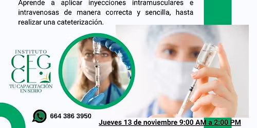 Curso-Taller "Inyectolog\u00eda y Venoclisis"
