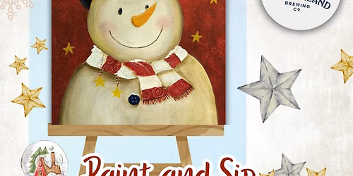 Vintage Snowman-New Holland Brewing- Paint and Sip