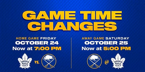 Toronto Maple Leafs at Buffalo Sabres at KeyBank Center