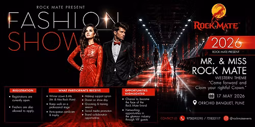 ROCK MATE FASHION WEEK 2026 | Live Show  ( Mr. & Miss ROCK MATE )
