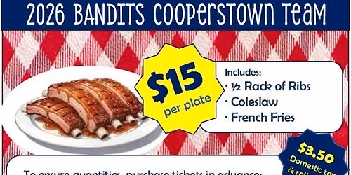 Rib Dinner, Silent Auction & Bake Sale