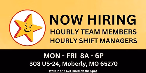 Hardee\u2019s CKE Now Hiring