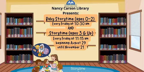 Storytime for Ages 3 & Up