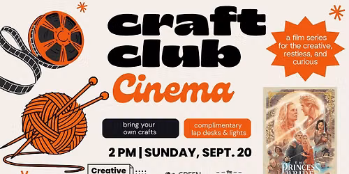 Craft Club Cinema Presents: \ud83d\udc70\u200d\u2640\ufe0f The Princess Bride Craft-Along \ud83e\uddf6