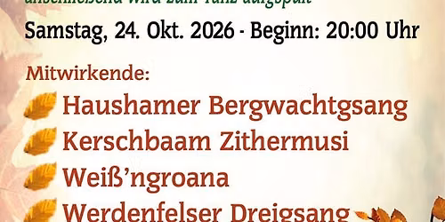 Herbstsingen zum 120j\u00e4hrigen Jubil\u00e4um