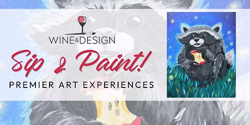 Sip & Paint! "Jimothy the Racoon!"