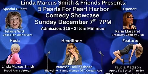 Honor Veterans Nite 12\/7 7 pm West Side Comedy Club