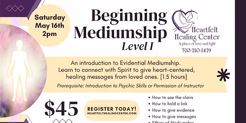 Class: Beginning Mediumship Level I