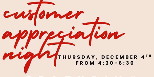 Customer Appreciation Event 