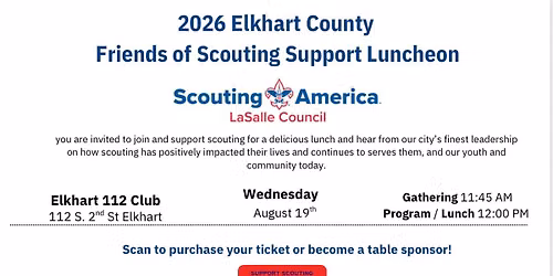 Elkhart County Friends of Scouting Support luncheon