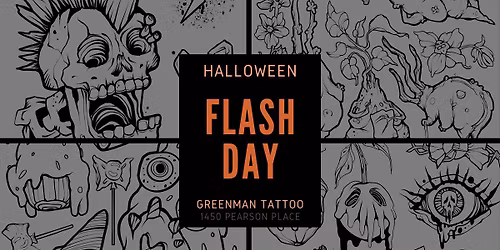 Greenman Tattoos Halloween Flash Day