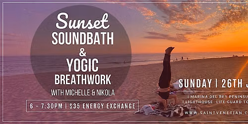 SUNSET BEACH SOUNDBATH + YOGIC BREATHWORK