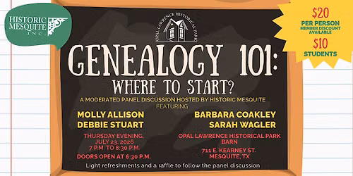Genealogy 101: Where to Start?