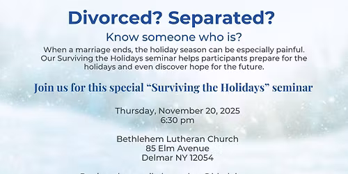 DivorceCare Surviving the Holidays
