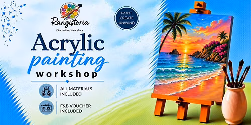 Tropical Sunset Cove - Acrylic Painting Workshop
