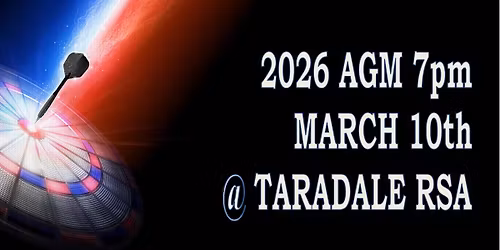 Taradale & Districts Darts League AGM 2026