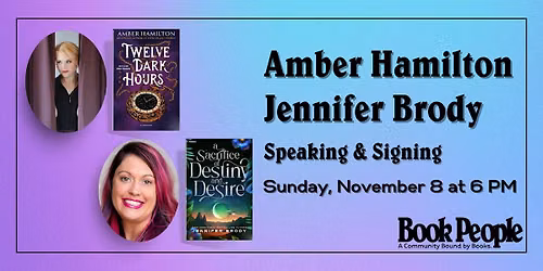 BookPeople Presents: Amber Hamilton and Jennifer Brody