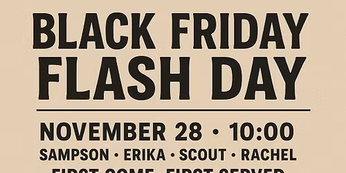 Black Friday Tattoo Flash Event
