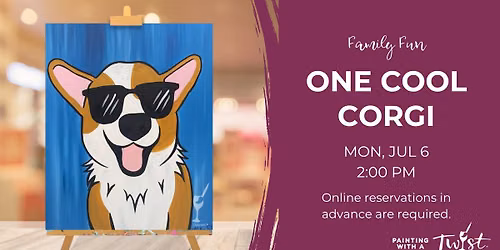 Family Painting Fun - One Cool Corgi
