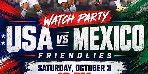 FREE Mexico vs USA Friendlies Watch Party @ Elevated NYC