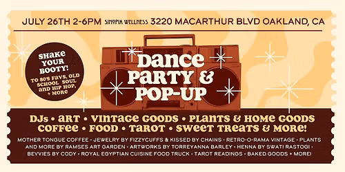 DANCE PARTY & POP-UP at Stepping Into Wellness