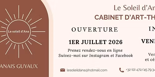 Inauguration \u2013 du cabinet d\u2019art-th\u00e9rapie