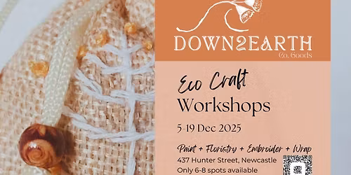 Embroidered Lavender Pouch